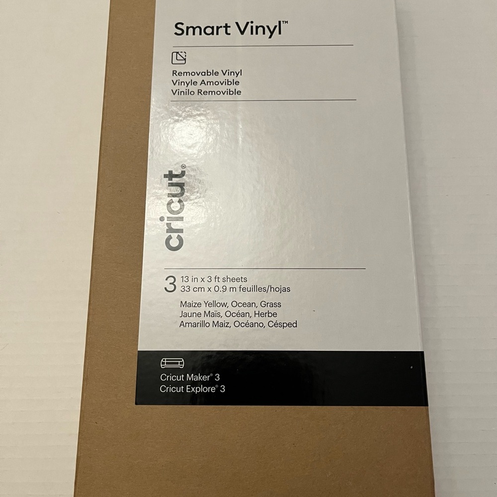 Cricut Smart Vinyl - Yellow, Blue, Green